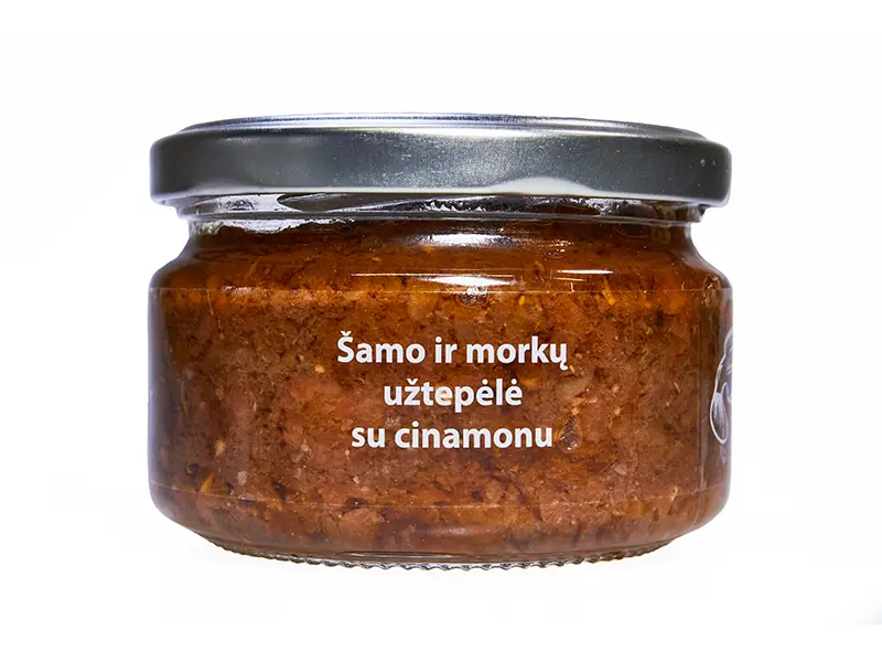 Šamo ir morkų užtepėlė su cinamonu